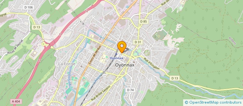localisation de l'entreprise MADAME CORINNE BOLLE CURBILLON  OYONNAX