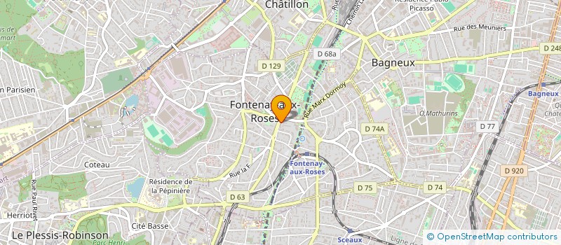 localisation de l'entreprise MADAME CORINNE BOLLEROT à FONTENAY-AUX-ROSES