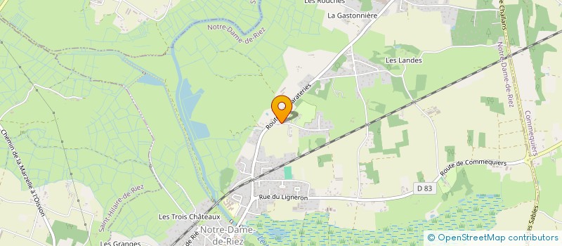 localisation de l'entreprise MADAME CORINNE BONNET  NOTRE-DAME-DE-RIEZ