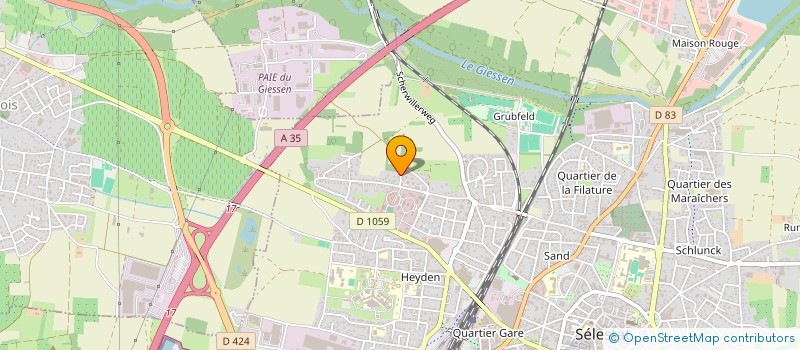 localisation de l'entreprise MADAME CORINNE BORZIC  SELESTAT