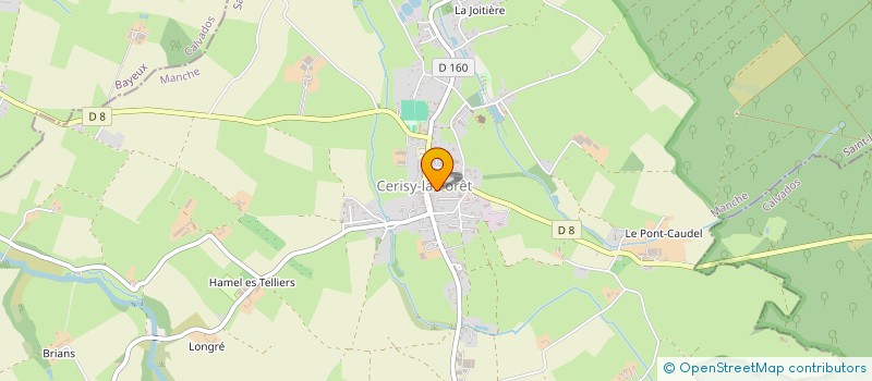 localisation de l'entreprise MADAME CORINNE BOUGARD  CERISY-LA-FORET