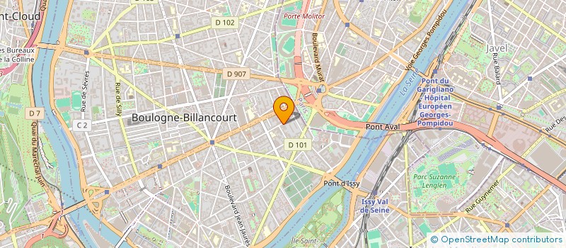 localisation de l'entreprise MADAME CORINNE BOULLOUD à BOULOGNE-BILLANCOURT