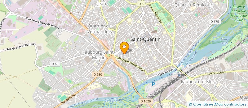 localisation de l'entreprise MADAME CORINNE BOULME à SAINT QUENTIN
