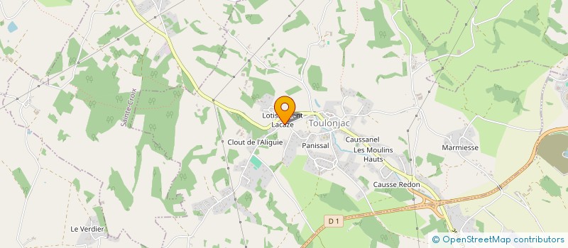 localisation de l'entreprise MADAME CORINNE BOUQUIN  TOULONJAC