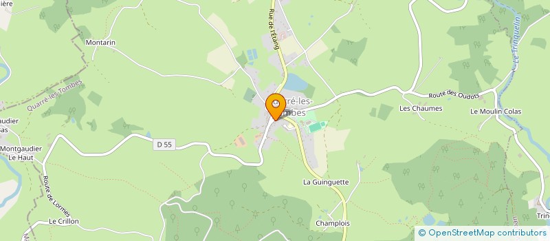 localisation de l'entreprise MADAME CORINNE BOURRAINE  QUARRE-LES-TOMBES