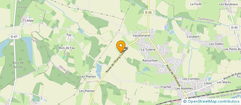 localisation de l'entreprise MADAME CORINNE BOURRET  MEZERIAT