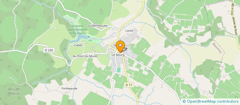 localisation de l'entreprise MADAME CORINNE BOURSEAU  BLASIMON