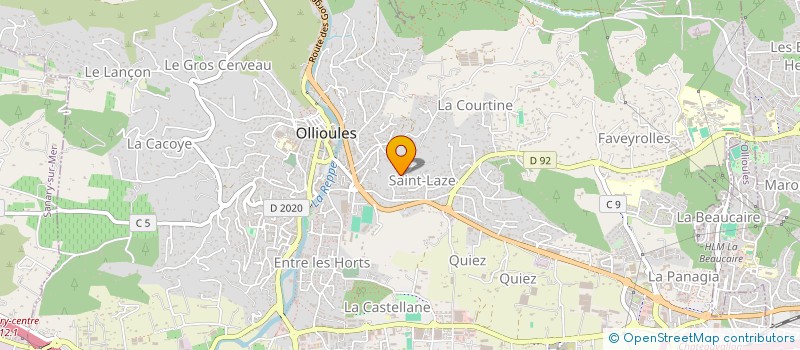 localisation de l'entreprise MADAME CORINNE BOUSSER à OLLIOULES