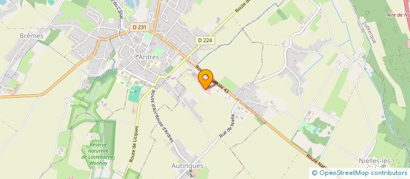 localisation de l'entreprise MADAME CORINNE BOUTIERE  AUTINGUES