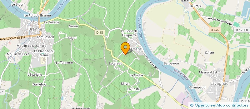 localisation de l'entreprise MADAME CORINNE BOUTIN  CABARA