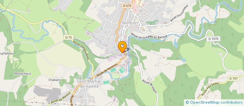 localisation de l'entreprise MADAME CORINNE BOYER à ABJAT-SUR-BANDIAT