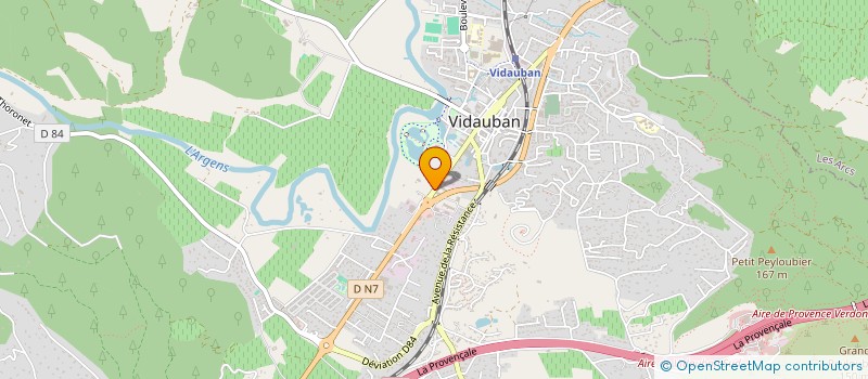 localisation de l'entreprise MADAME CORINNE BOYER à VIDAUBAN