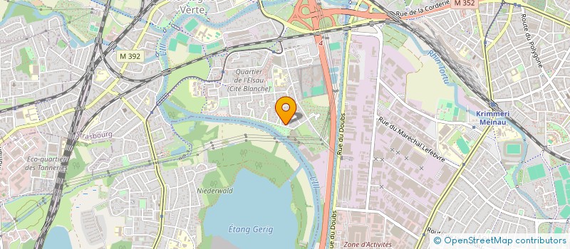 localisation de l'entreprise MADAME CORINNE BOZZOLO  STRASBOURG