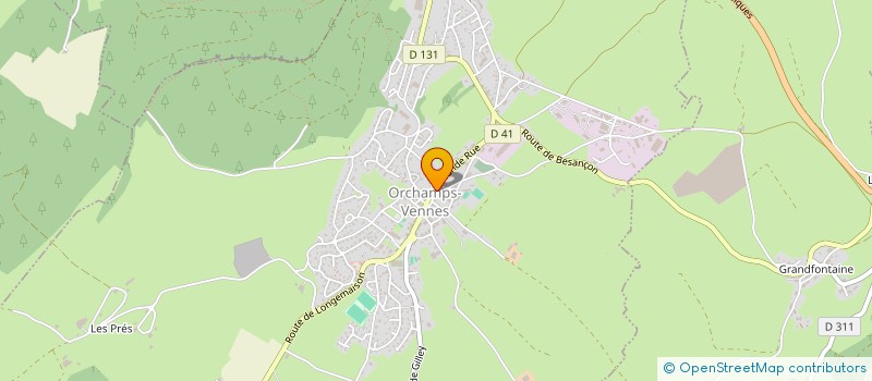 localisation de l'entreprise MADAME CORINNE BRACHOTTE  ORCHAMPS-VENNES