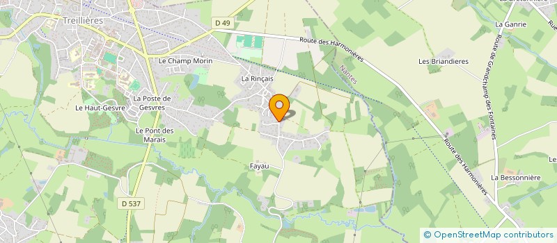 localisation de l'entreprise MADAME CORINNE BRANDON  TREILLIERES