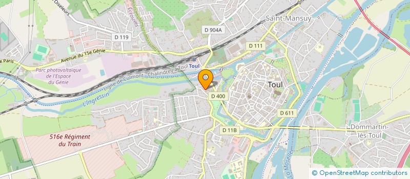 localisation de l'entreprise MADAME CORINNE BRESSAN  TOUL