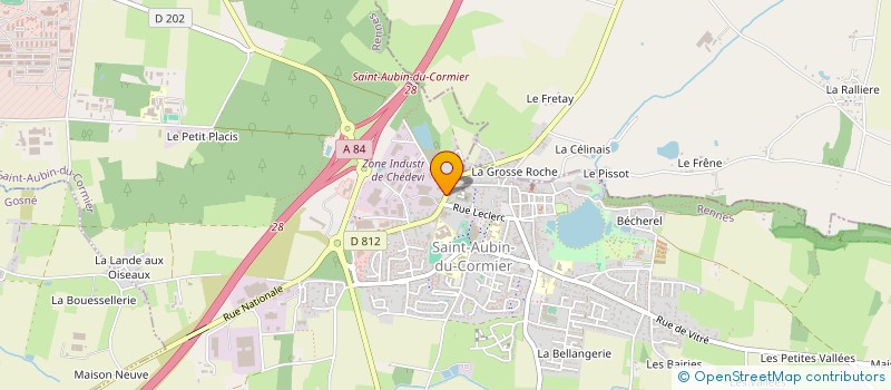 localisation de l'entreprise MADAME CORINNE BRIAND  SAINT-AUBIN-DU-CORMIER