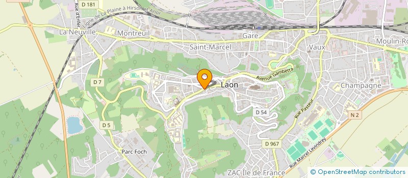 localisation de l'entreprise MADAME CORINNE BRISSOT à LAON