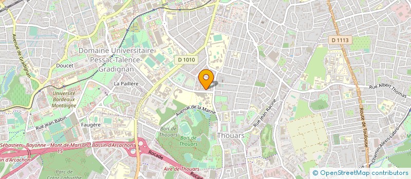 localisation de l'entreprise MADAME CORINNE BROSILLON  TALENCE