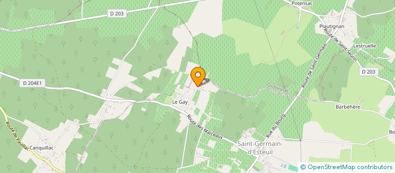 localisation de l'entreprise MADAME CORINNE BROUSSARD  SAINT-GERMAIN-D'ESTEUIL