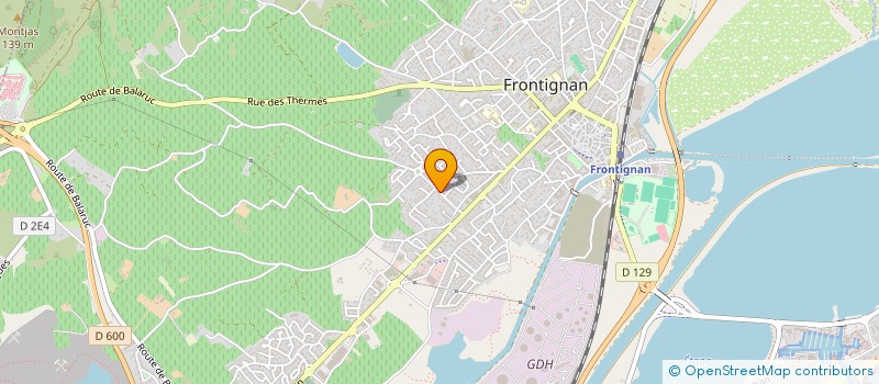 localisation de l'entreprise MADAME CORINNE BROUTIN  FRONTIGNAN