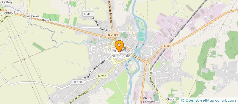 localisation de l'entreprise MADAME CORINNE BROYON à SAINT-POURCAIN-SUR-SIOULE