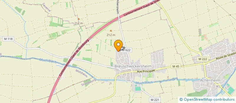 localisation de l'entreprise MADAME CORINNE BRUMM  BREUSCHWICKERSHEIM