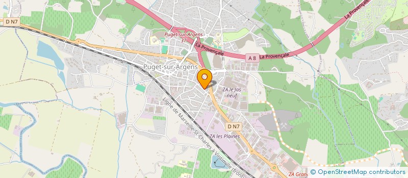 localisation de l'entreprise MADAME CORINNE BRUNEVAL  PUGET-SUR-ARGENS