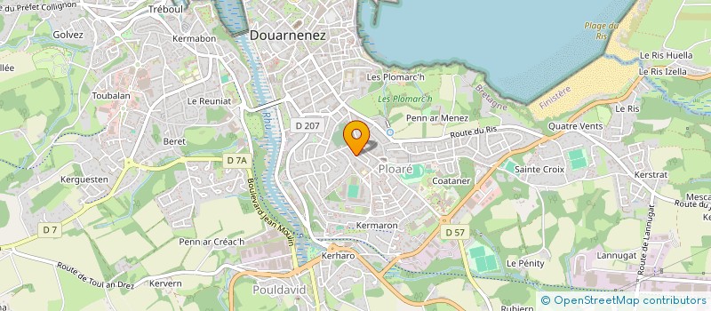 localisation de l'entreprise MADAME CORINNE BULTEL à DOUARNENEZ