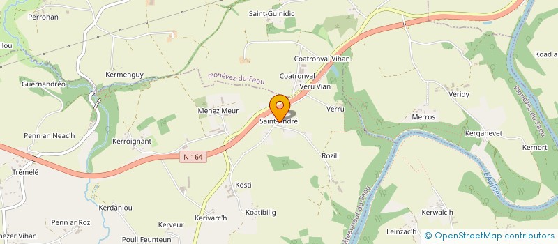 localisation de l'entreprise MADAME CORINNE BUREAU à CHATEAUNEUF-DU-FAOU