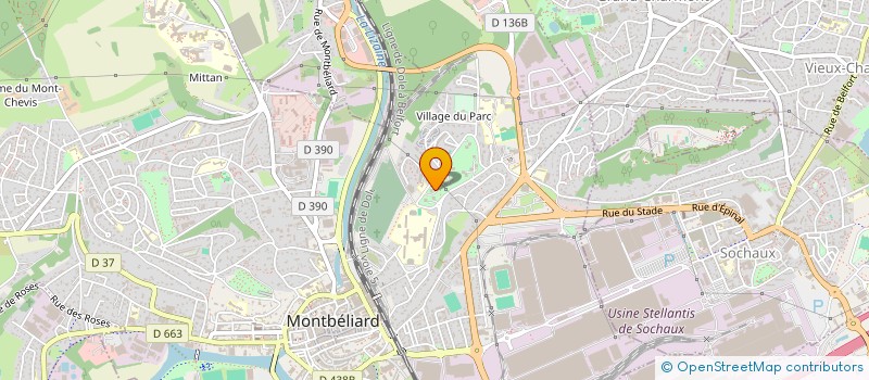 localisation de l'entreprise MADAME CORINNE BUYSSENS  MONTBELIARD