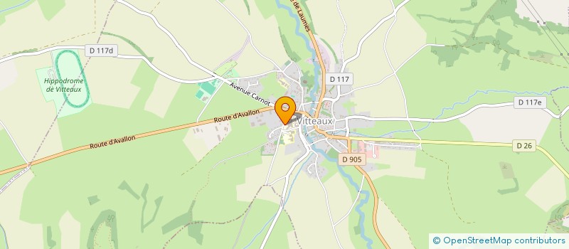 localisation de l'entreprise MADAME CORINNE CADOUX à VITTEAUX