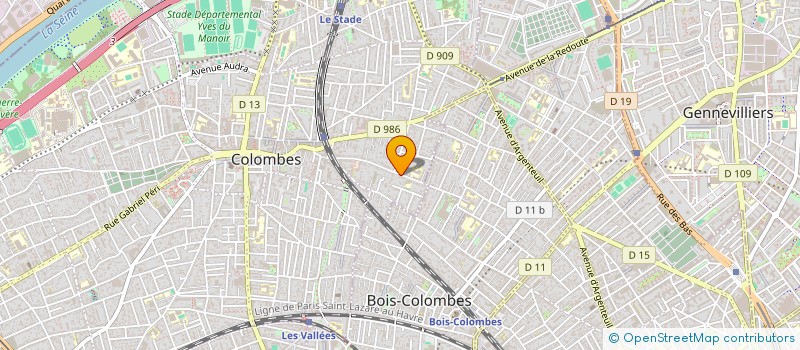 localisation de l'entreprise MADAME CORINNE CAILLEUX à COLOMBES
