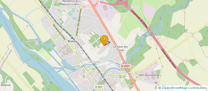 localisation de l'entreprise MADAME CORINNE CAMELIN  BRIARE