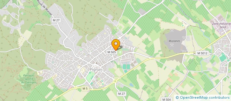 localisation de l'entreprise MADAME CORINNE CANTIN  PIGNAN
