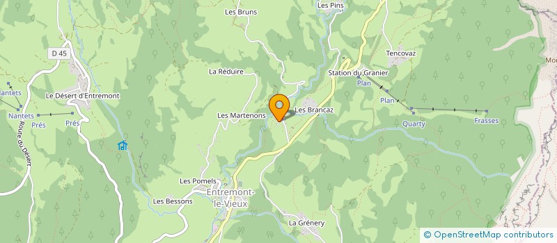 localisation de l'entreprise MADAME CORINNE CAPELLI à SAINT-PIERRE-D ENTREMONT