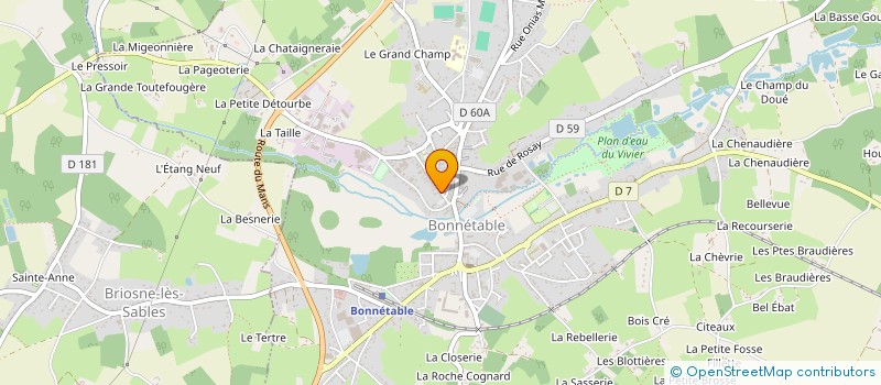 localisation de l'entreprise MADAME CORINNE CAREL  BONNETABLE