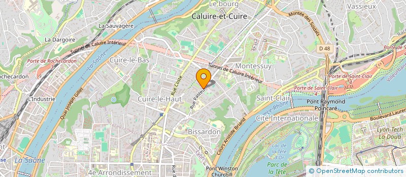 localisation de l'entreprise MADAME CORINNE CARTHIEUX  CALUIRE-ET-CUIRE