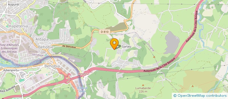 localisation de l'entreprise MADAME CORINNE CASET  BIRIATOU