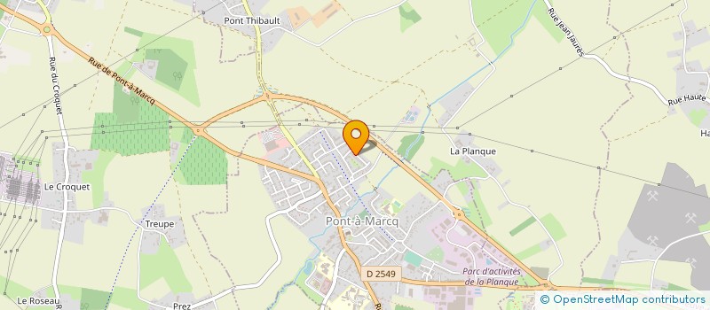 localisation de l'entreprise MADAME CORINNE CASTELAIN  PONT-A-MARCQ