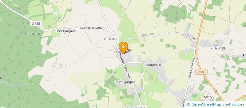 localisation de l'entreprise MADAME CORINNE CATINEAU  CHASSENEUIL-SUR-BONNIEURE