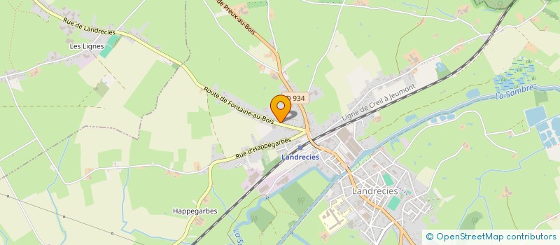 localisation de l'entreprise MADAME CORINNE CAUBERT  LANDRECIES