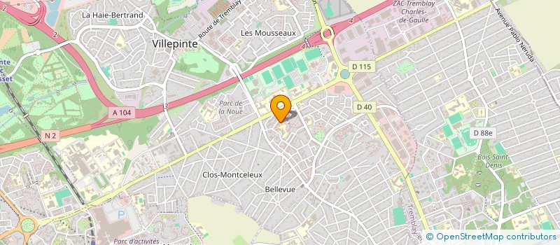 localisation de l'entreprise MADAME CORINNE CAVAGNA à VILLEPINTE
