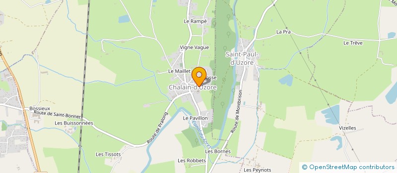 localisation de l'entreprise MADAME CORINNE CHALAND à CHALAIN-D'UZORE