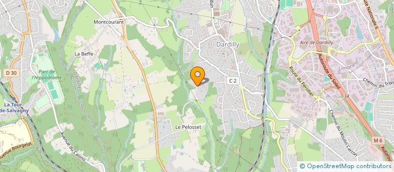 localisation de l'entreprise MADAME CORINNE CHALENDARD  DARDILLY