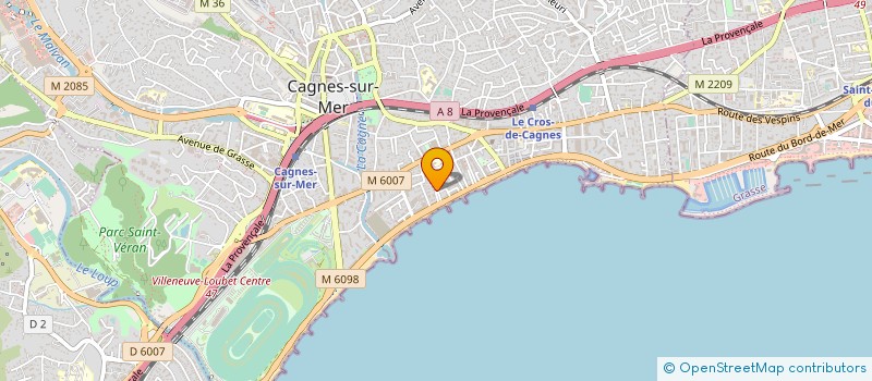 localisation de l'entreprise MADAME CORINNE CHALMANDRE  CAGNES-SUR-MER