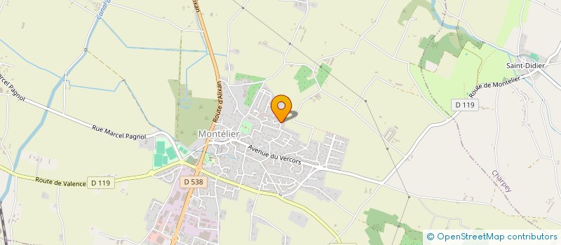 localisation de l'entreprise MADAME CORINNE CHAMILLARD  MONTELIER