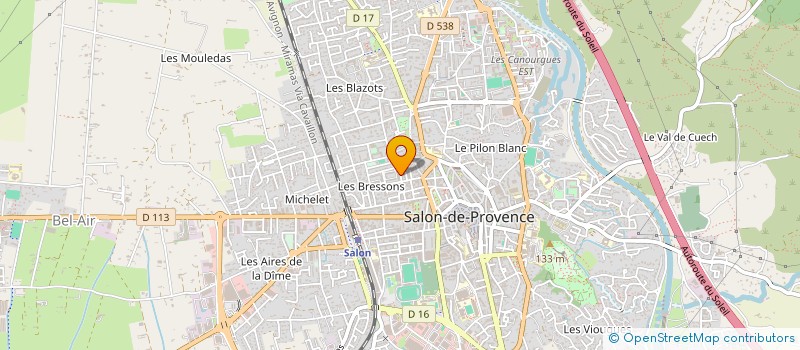 localisation de l'entreprise MADAME CORINNE CHAMOULEAU à SALON-DE-PROVENCE
