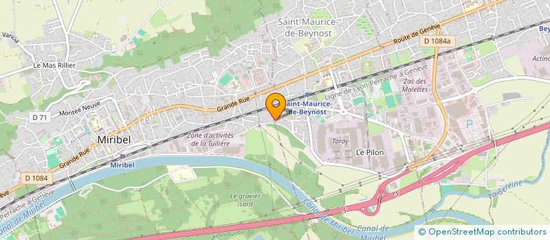 localisation de l'entreprise MADAME CORINNE CHAPELAN à SAINT-MAURICE-DE-BEYNOST