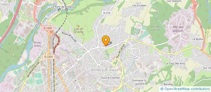 localisation de l'entreprise MADAME CORINNE CHARVET à ANNECY